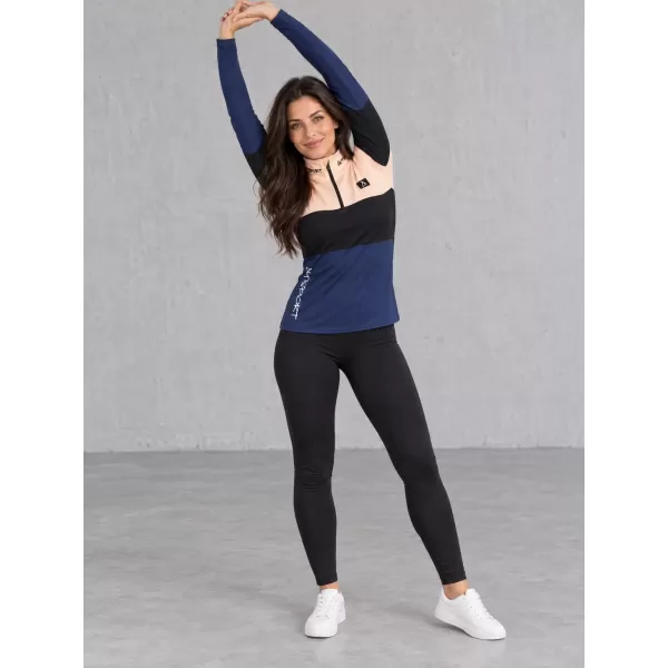  Női funkcionális Thermo pulóver prémium ALTISPORT VOJ/ALW051TER03 NARANCSSÁRGA/KÉK 