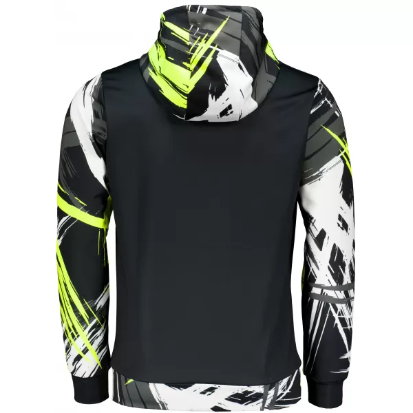  Férfi prémium funkcionális pulóver ALTISPORT VOJ/ALM039MI01 FEKETE ÉS SÁRGA 