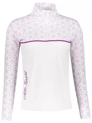 Női funkcionális Thermo pulóver prémium ALTISPORT VOJ/ALW053TER03 FEHÉR/LILA