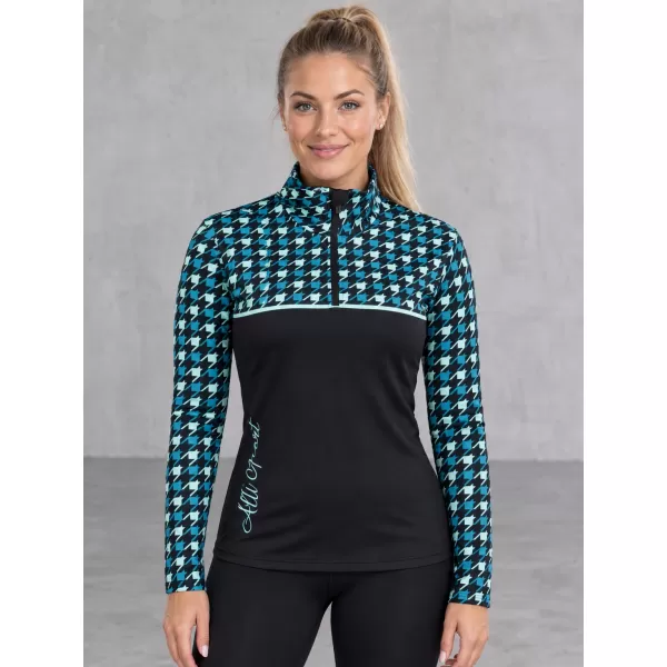  Női funkcionális Thermo pulóver prémium ALTISPORT VOJ/ALW048TER03 FEKETE -BLUE 