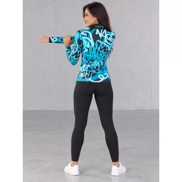  Női funkcionális Thermo pulóver prémium ALTISPORT VOJ/ALW054TER03 FEKETE -BLUE 