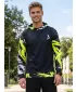 Férfi prémium funkcionális pulóver ALTISPORT VOJ/ALM039MI01 FEKETE ÉS SÁRGA