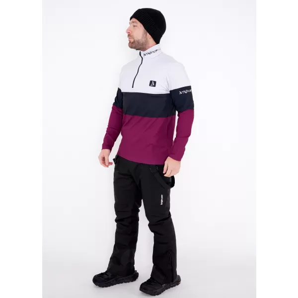  Férfi funkcionális Thermo pulóver prémium ALTISPORT VOJ/ALM051TER03 BURGUNDIA 