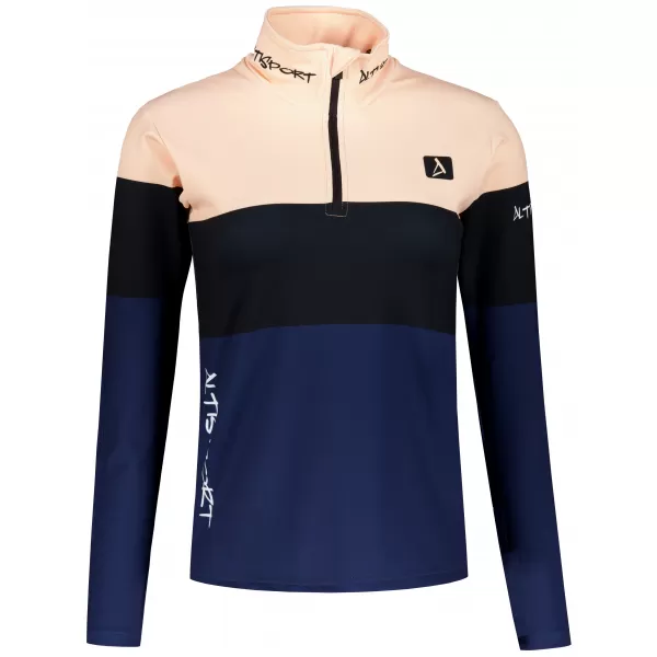  Női funkcionális Thermo pulóver prémium ALTISPORT VOJ/ALW051TER03 NARANCSSÁRGA/KÉK 
