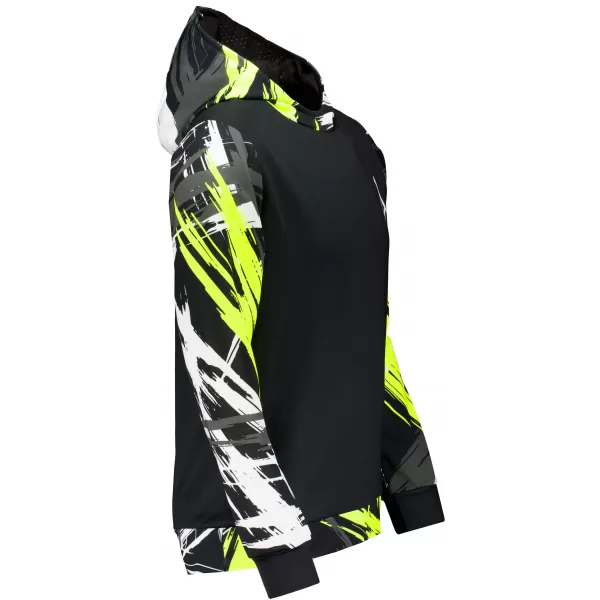  Férfi prémium funkcionális pulóver ALTISPORT VOJ/ALM039MI01 FEKETE ÉS SÁRGA 