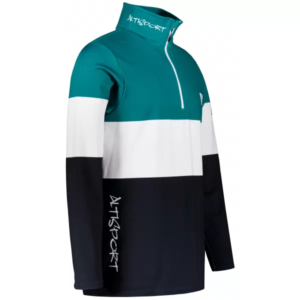  Férfi funkcionális Thermo pulóver prémium ALTISPORT VOJ/ALM051TER03 KEROZIN/FEKETE 