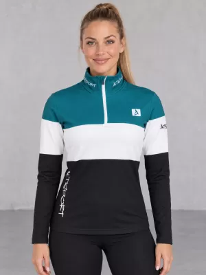 Női funkcionális Thermo pulóver prémium ALTISPORT VOJ/ALW051TER03 KEROZINFEKETE