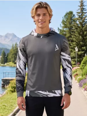 Férfi prémium funkcionális pulóver ALTISPORT VOJ/ALM039MI01 SZÜRKE