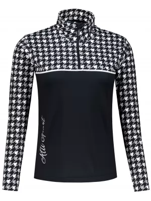 Női funkcionális Thermo pulóver prémium ALTISPORT VOJ/ALW048TER03 FEKETE -FEHÉR