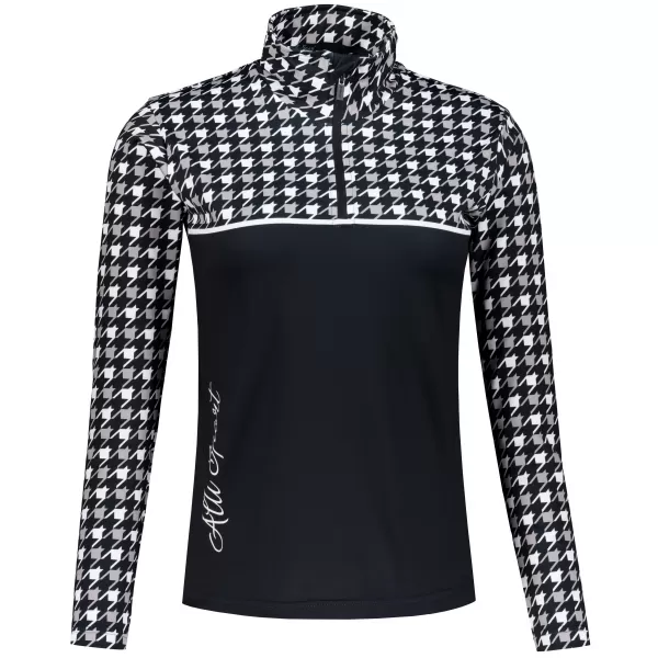  Női funkcionális Thermo pulóver prémium ALTISPORT VOJ/ALW048TER03 FEKETE -FEHÉR 