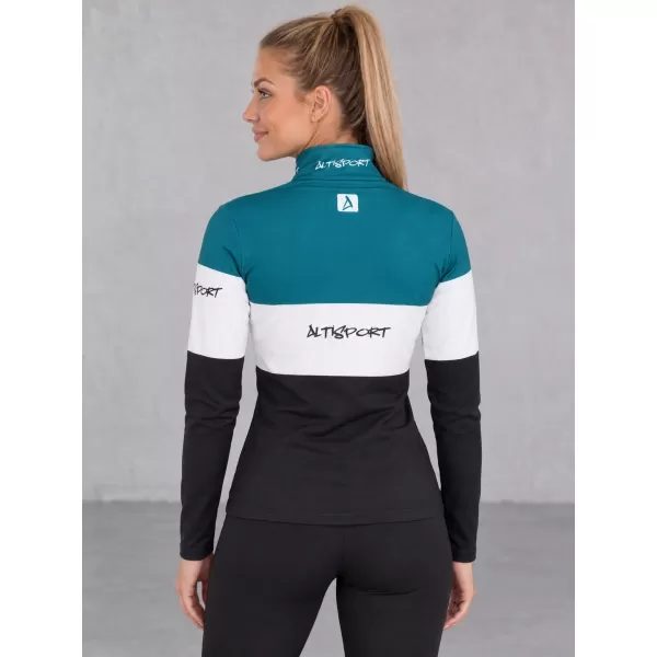  Női funkcionális Thermo pulóver prémium ALTISPORT VOJ/ALW051TER03 KEROZINFEKETE 
