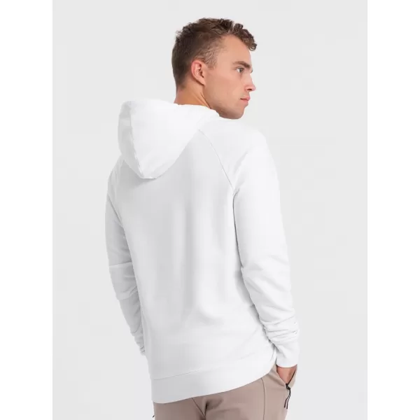  Férfi pulóver OMBRE OM-SSPS-0151 FEHÉR 