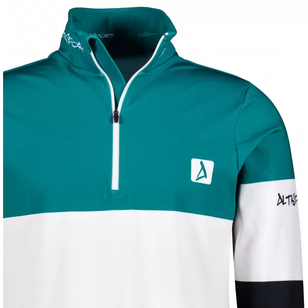  Férfi funkcionális Thermo pulóver prémium ALTISPORT VOJ/ALM051TER03 KEROZIN/FEKETE 