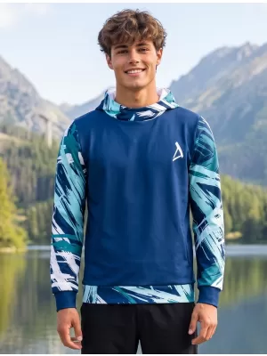 Férfi prémium funkcionális pulóver ALTISPORT VOJ/ALM039MI01 SÖTÉTKÉK