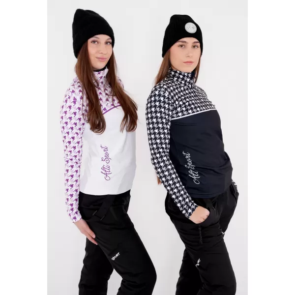  Női funkcionális Thermo pulóver prémium ALTISPORT VOJ/ALW048TER03 FEHÉR/LILA 