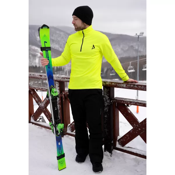  Férfi funkcionális Thermo pulóver prémium ALTISPORT VOJ/ALM000TER03 NEONSÁRGA 