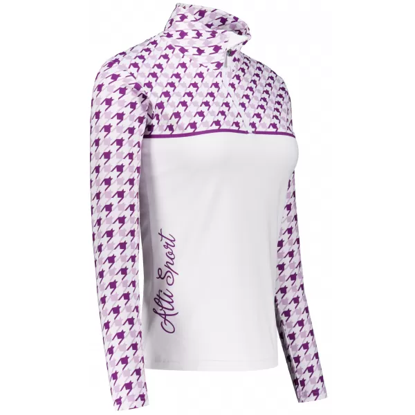  Női funkcionális Thermo pulóver prémium ALTISPORT VOJ/ALW048TER03 FEHÉR/LILA 