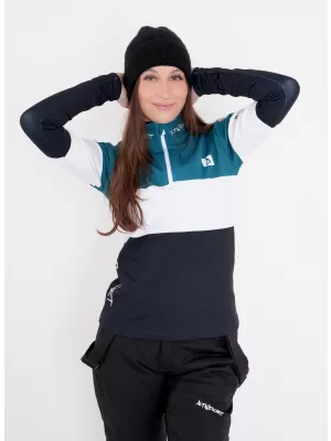 Női funkcionális Thermo pulóver prémium ALTISPORT VOJ/ALW051TER03 KEROZINFEKETE