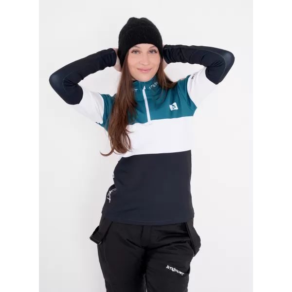  Női funkcionális Thermo pulóver prémium ALTISPORT VOJ/ALW051TER03 KEROZINFEKETE 