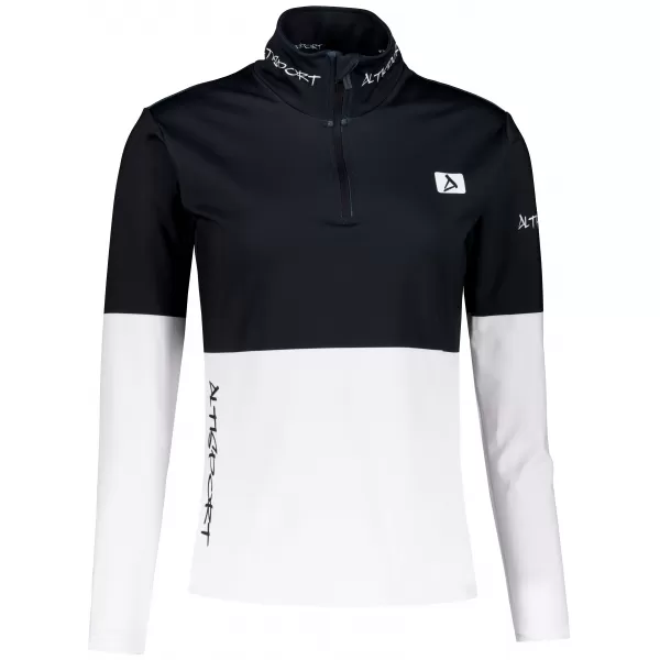  Női funkcionális Thermo pulóver prémium ALTISPORT VOJ/ALW051TER03 FEKETE -FEHÉR 