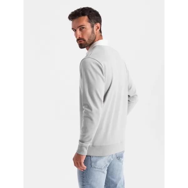  Férfi pulóver OMBRE OM-SSNZ-0132 HAMU 