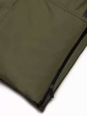 Férfi téli kabát OMBRE OM-JALJ-0148 SÖTÉT OLAJBOGYÓ ZÖLD