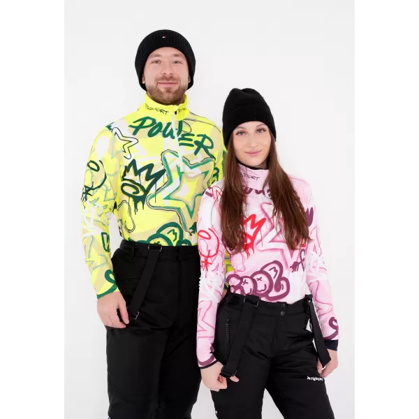  Férfi funkcionális Thermo pulóver prémium ALTISPORT VOJ/ALM054TER03 FLUÓ 