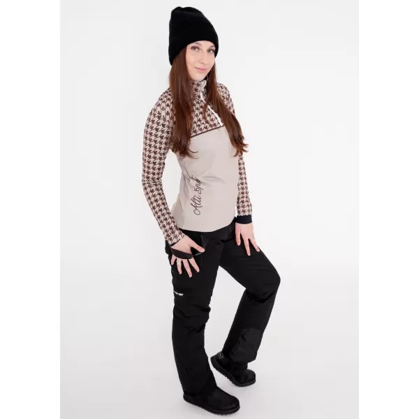  Női funkcionális Thermo pulóver prémium ALTISPORT VOJ/ALW048TER03 BARNA 