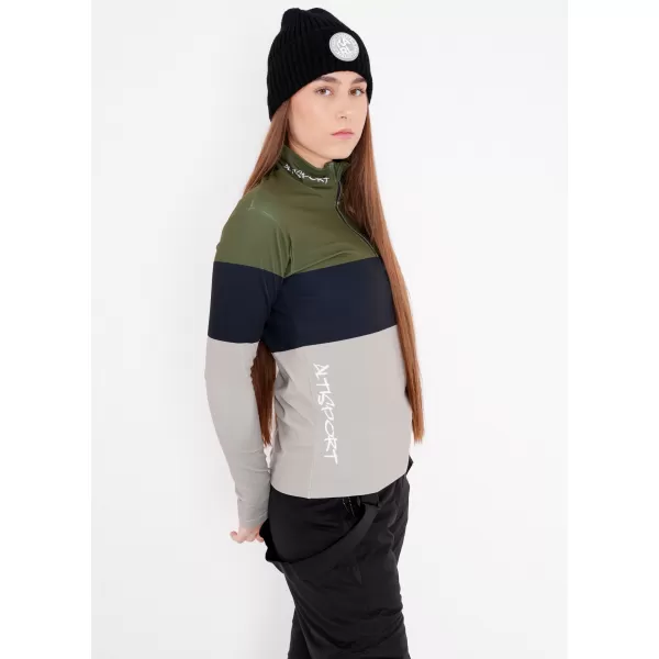  Női funkcionális Thermo pulóver prémium ALTISPORT VOJ/ALW051TER03 KHAKI 