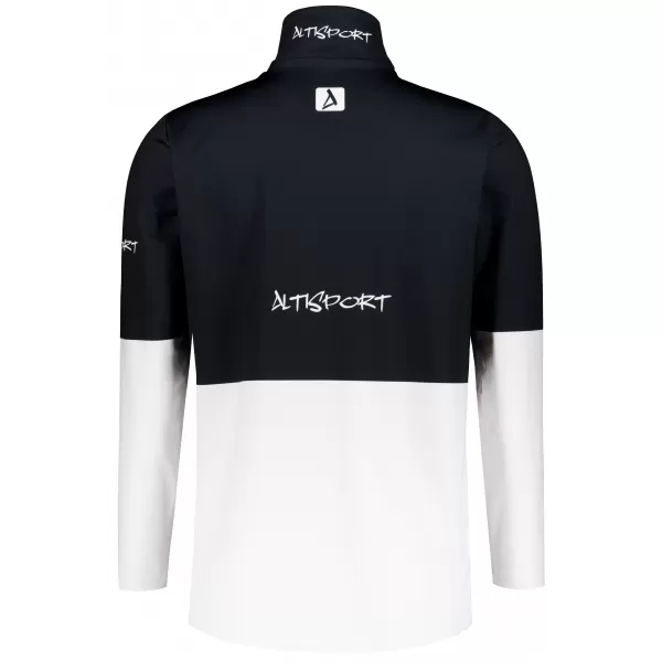  Férfi funkcionális Thermo pulóver prémium ALTISPORT VOJ/ALM051TER03 FEKETE -FEHÉR 