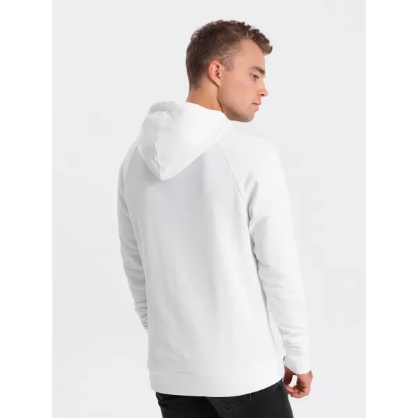  Férfi pulóver OMBRE OM-SSPS-0150 FEHÉR 