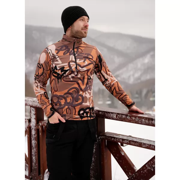  Férfi funkcionális Thermo pulóver prémium ALTISPORT VOJ/ALM054TER03 BARNA 