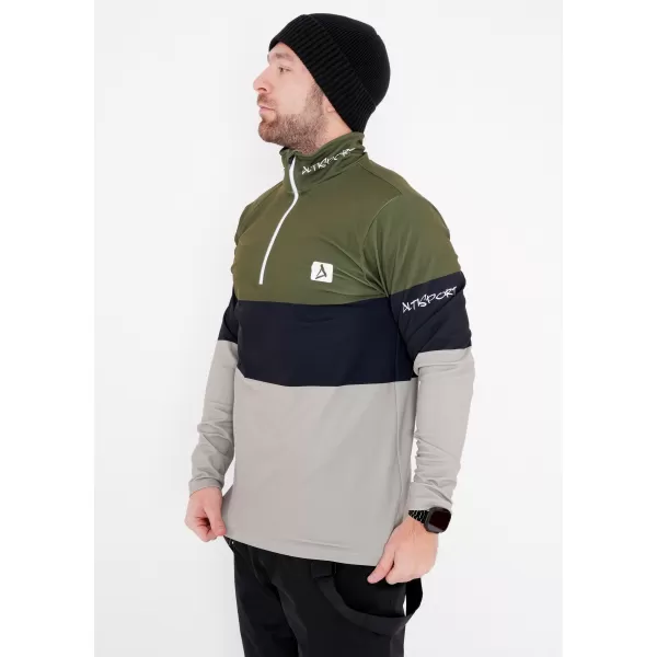  Férfi funkcionális Thermo pulóver prémium ALTISPORT VOJ/ALM051TER03 KHAKI 