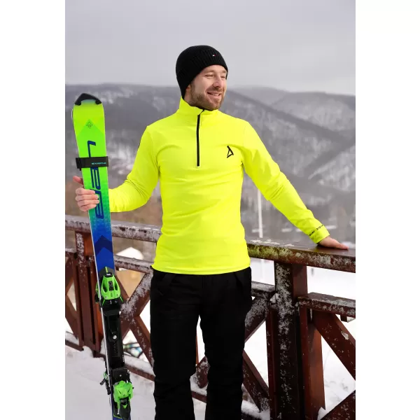  Férfi funkcionális Thermo pulóver prémium ALTISPORT VOJ/ALM000TER03 NEONSÁRGA 