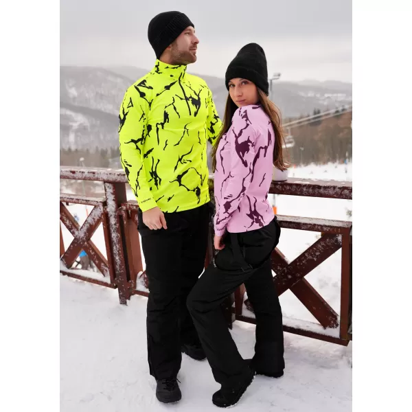  Férfi funkcionális Thermo pulóver prémium ALTISPORT VOJ/ALM052TER03 NEONZÖLD 