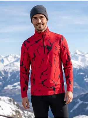 Férfi funkcionális Thermo pulóver prémium ALTISPORT VOJ/ALM052TER03 PIROS