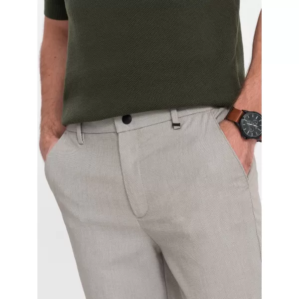  Nadrág OMBRE OM-PACP-0157 VILÁGOSSZÜRKE 