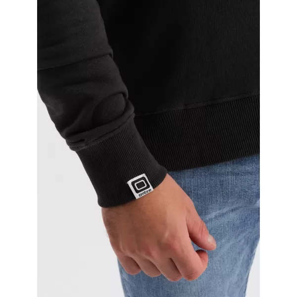  Férfi pulóver OMBRE OM-SSPS-0154 SÖTÉTBARNA 