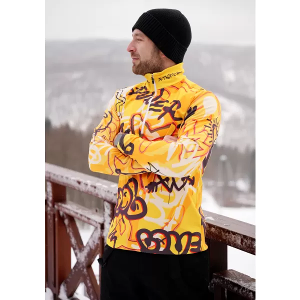  Férfi funkcionális Thermo pulóver prémium ALTISPORT VOJ/ALM054TER03 BOROSTYÁN 