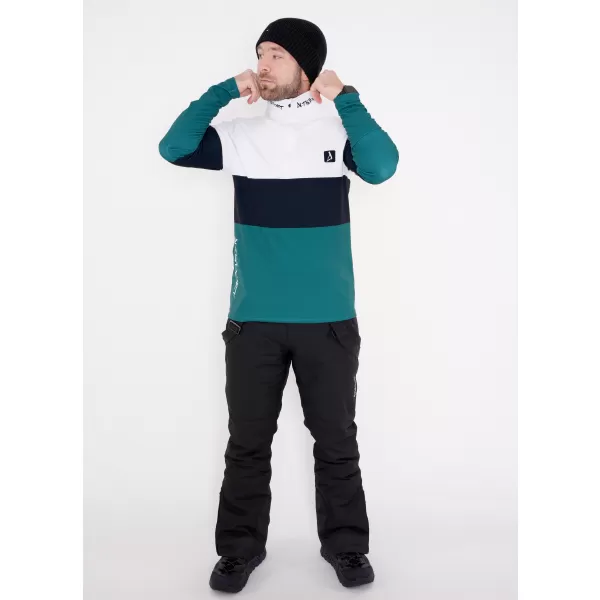  Férfi funkcionális Thermo pulóver prémium ALTISPORT VOJ/ALM051TER03 FEHÉR -ZÖLD 