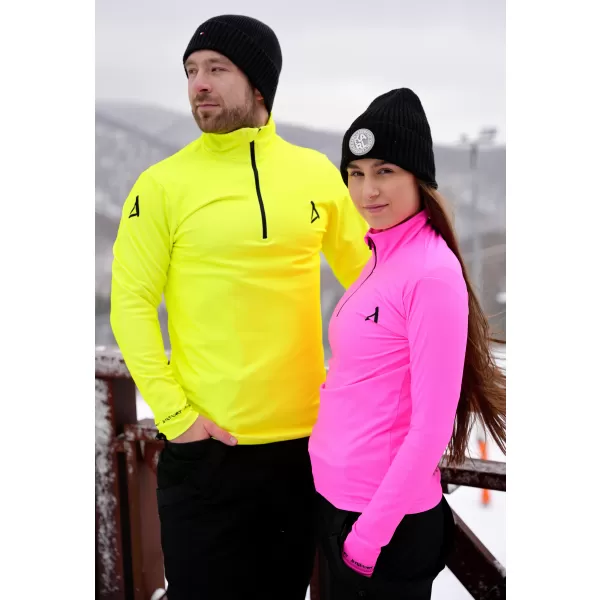  Férfi funkcionális Thermo pulóver prémium ALTISPORT VOJ/ALM000TER03 NEONSÁRGA 