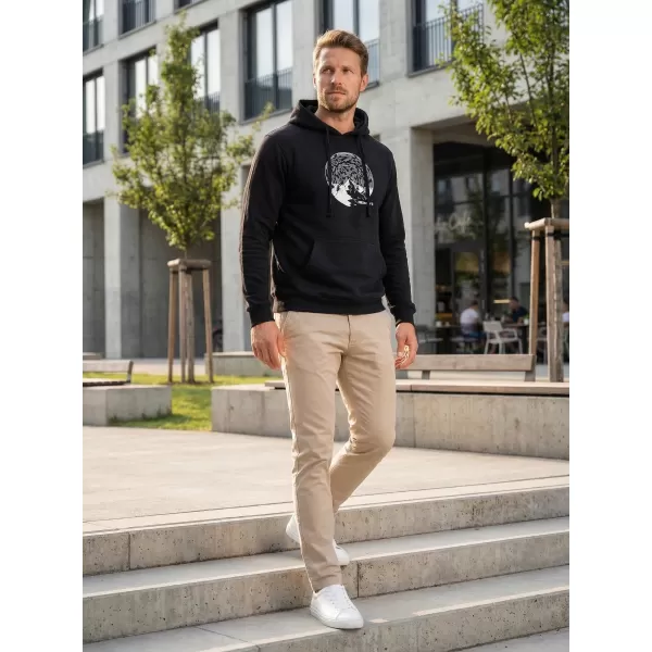  Férfi pulóver ALTISPORT ALM172JN796 FEKETE -FEHÉR 