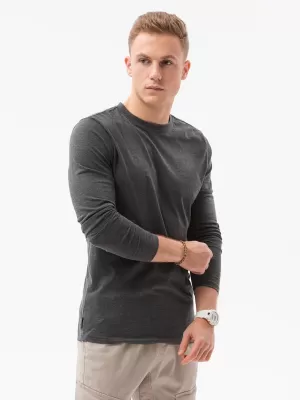 Férfi t -póló hosszú ujjú OMBRE Z43 MIX 2-PACK SZÜRKE