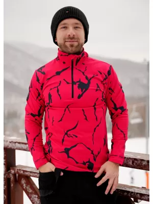 Férfi funkcionális Thermo pulóver prémium ALTISPORT VOJ/ALM052TER03 PIROS