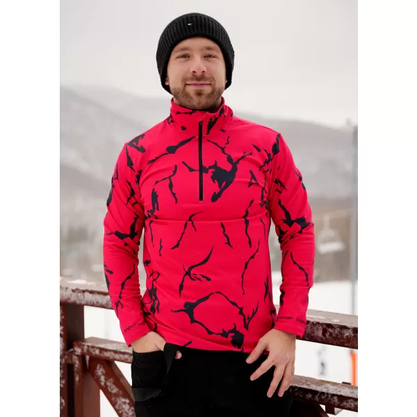  Férfi funkcionális Thermo pulóver prémium ALTISPORT VOJ/ALM052TER03 PIROS 