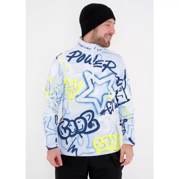  Férfi funkcionális Thermo pulóver prémium ALTISPORT VOJ/ALM054TER03 KÉK 