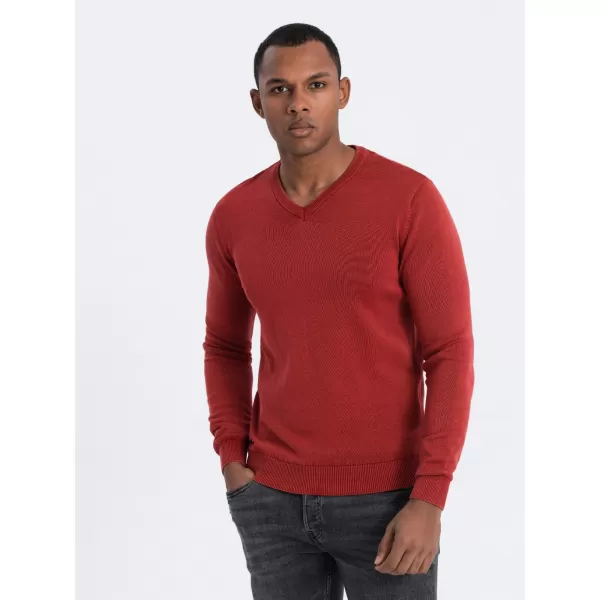 Férfi pulóver OMBRE OM-SWOS-0108 PIROS 