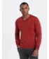 Férfi pulóver OMBRE OM-SWOS-0108 PIROS