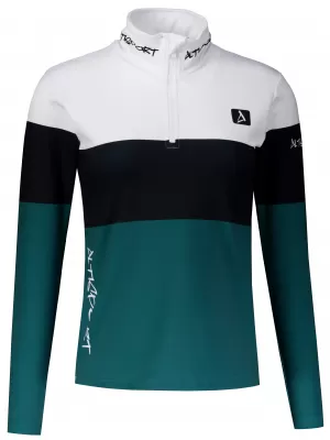 Női funkcionális Thermo pulóver prémium ALTISPORT VOJ/ALW051TER03 FEHÉR -ZÖLD