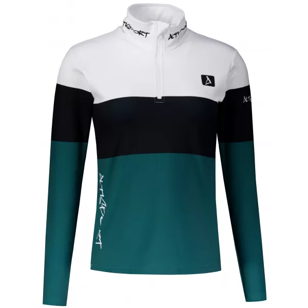  Női funkcionális Thermo pulóver prémium ALTISPORT VOJ/ALW051TER03 FEHÉR -ZÖLD 